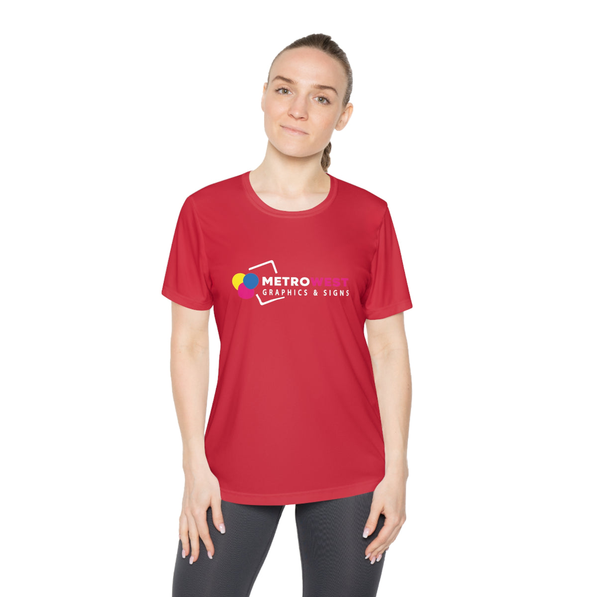 Ladies Competitor Tee By Sport-TekLST350 - Front + Back