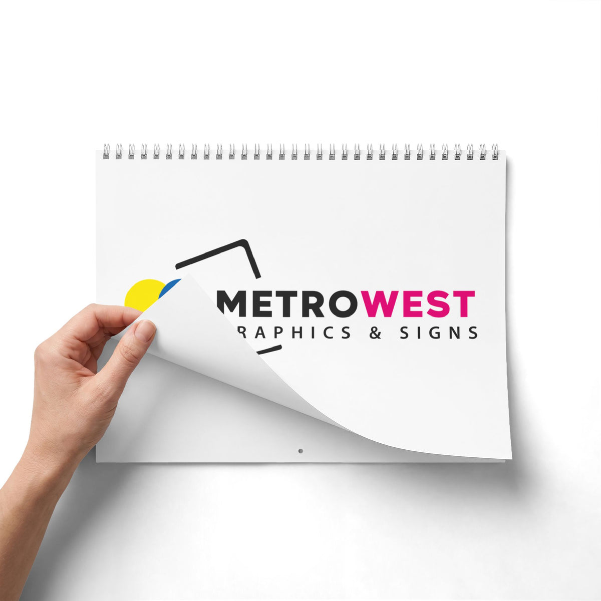 Wall calendar with custom printed photos