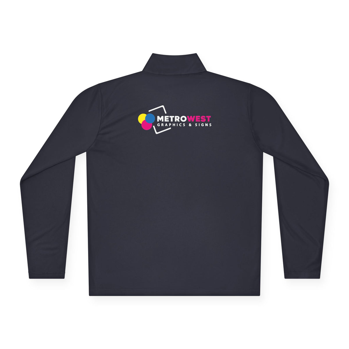 Unisex Quarter-Zip Pullover Sport-Tek ST357 - Front + Back