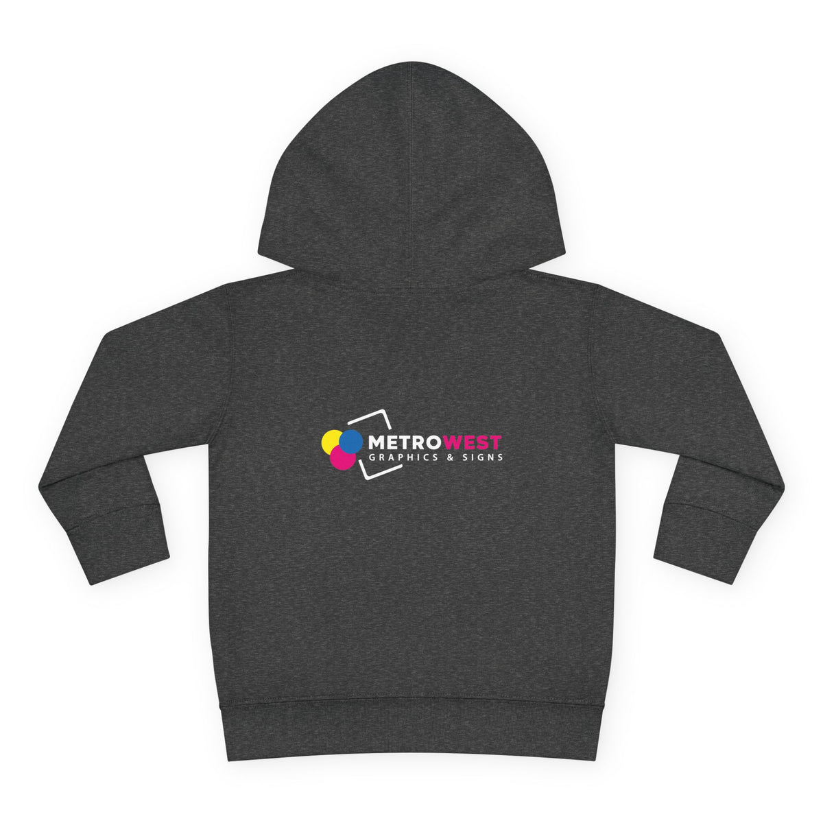 Toddler Pullover Fleece Hoodie - Front + Back