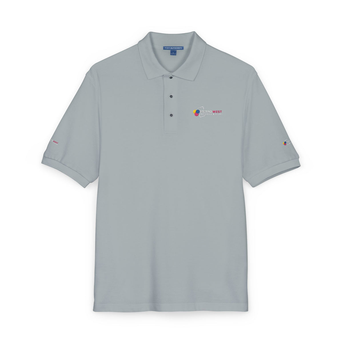 Unisex Polo Shirt Port Authority K500 Embroidery - Front + Sleeves