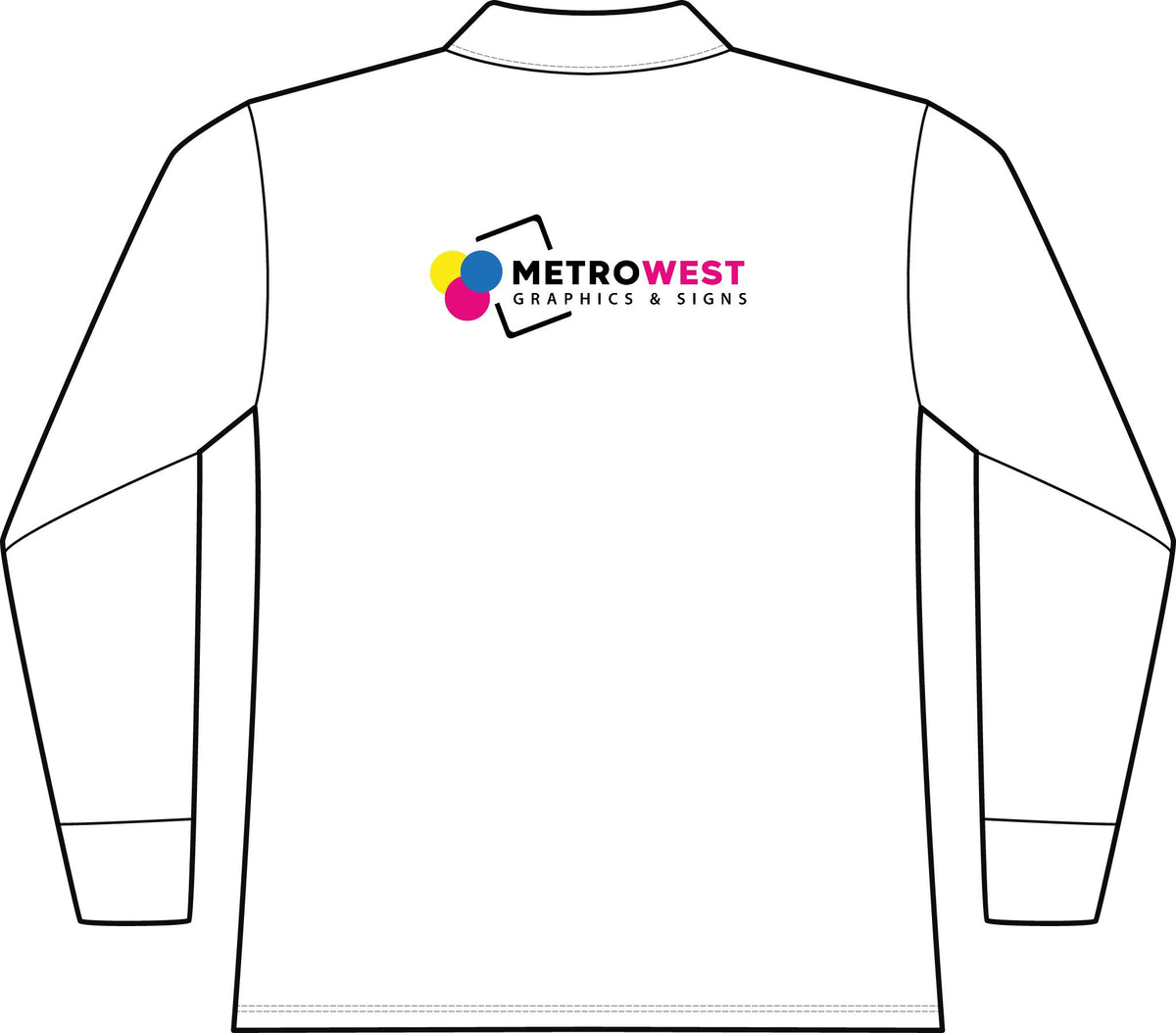 Women's Wearever Signature Pique Long Sleeve Polo Port Authority LK200LS - Front + Back + Slevees