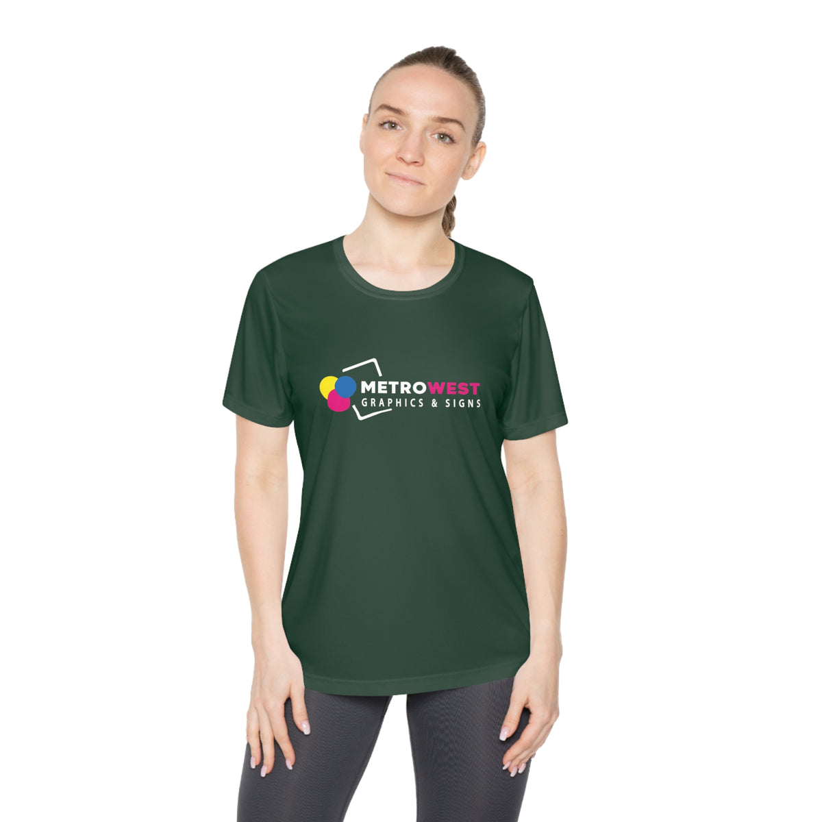 Ladies Competitor Tee By Sport-TekLST350 - Front + Back