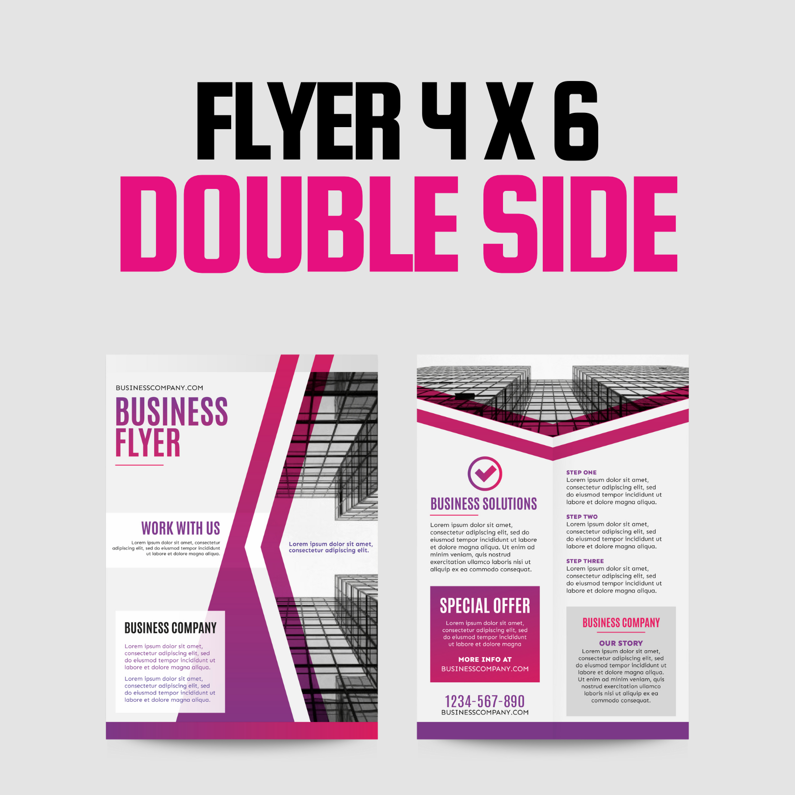 Flyer 4 x 6 – Double Side