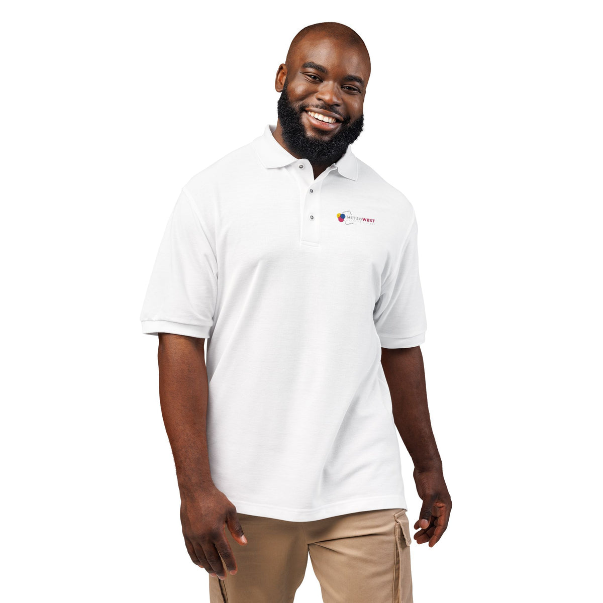 Unisex embroidered polo shirt for staff uniforms, view 4