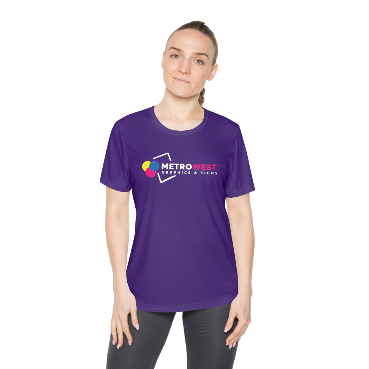 Women's printed performance t-shirt, view 16