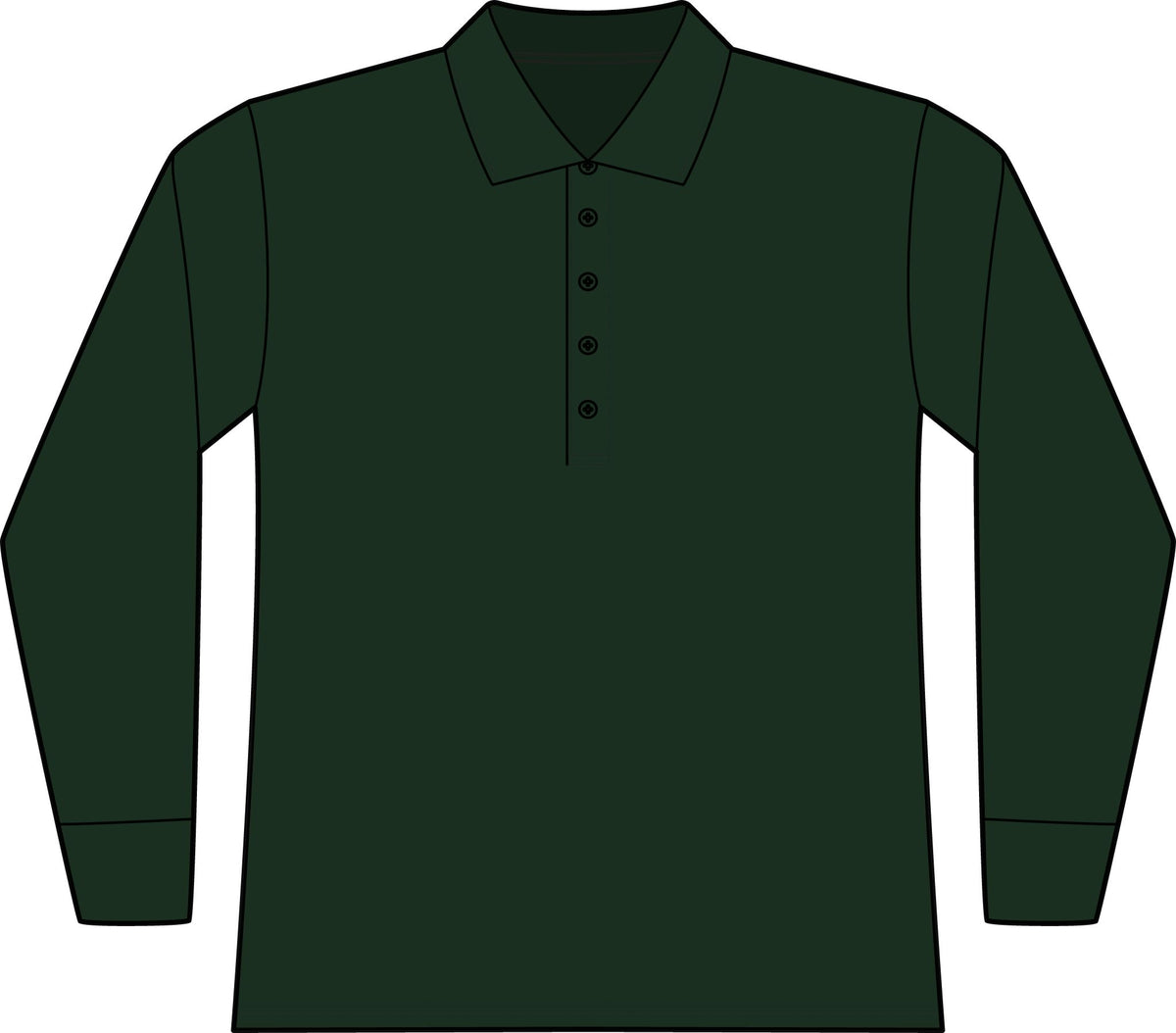 Women's Wearever Signature Pique Long Sleeve Polo Port Authority LK200LS - Front