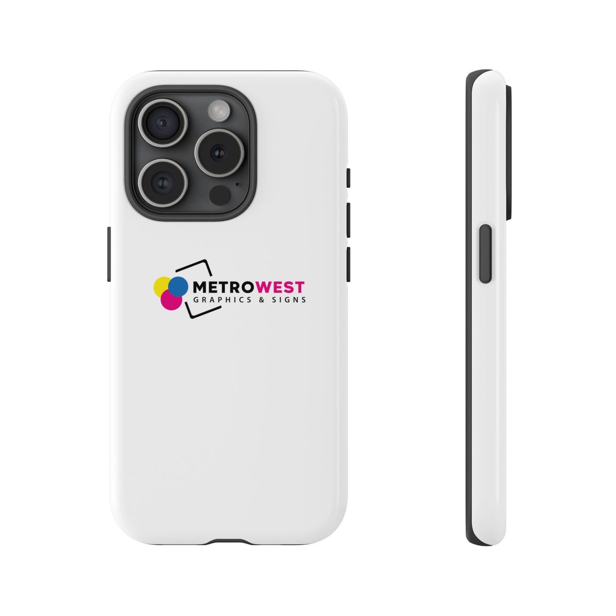 Custom printed tough phone case, view 3