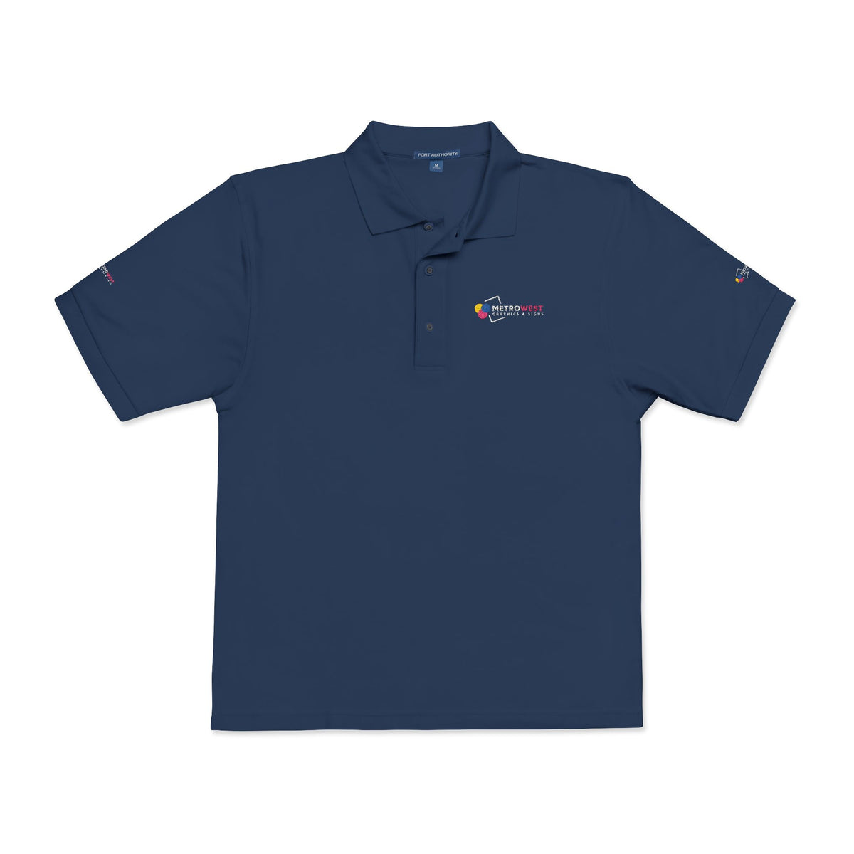 Unisex Polo Shirt Port Authority K500 Embroidery - Front + Sleeves