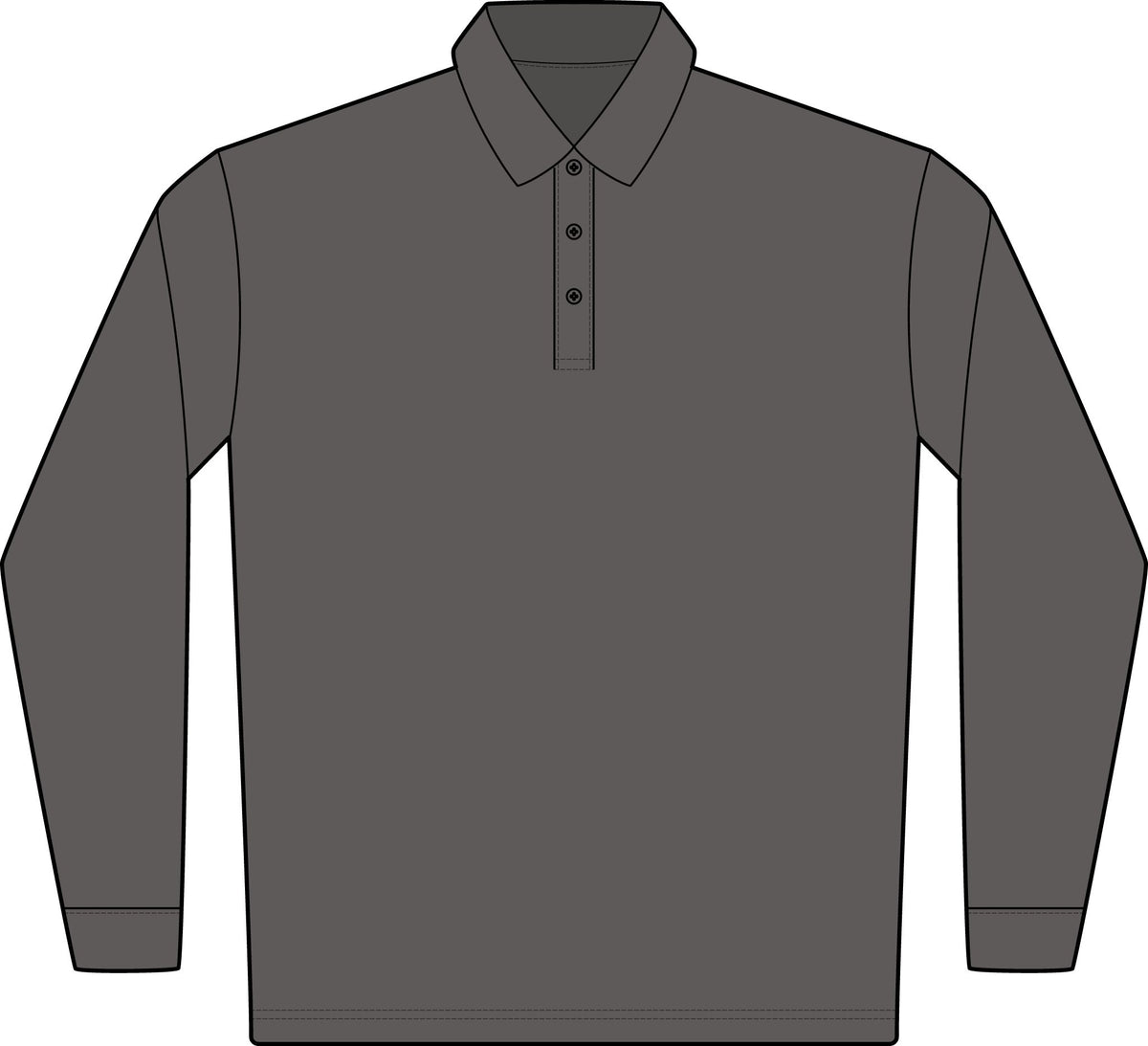 Rapid Dry Long Sleeve Polo Port Authority K455LS - Front
