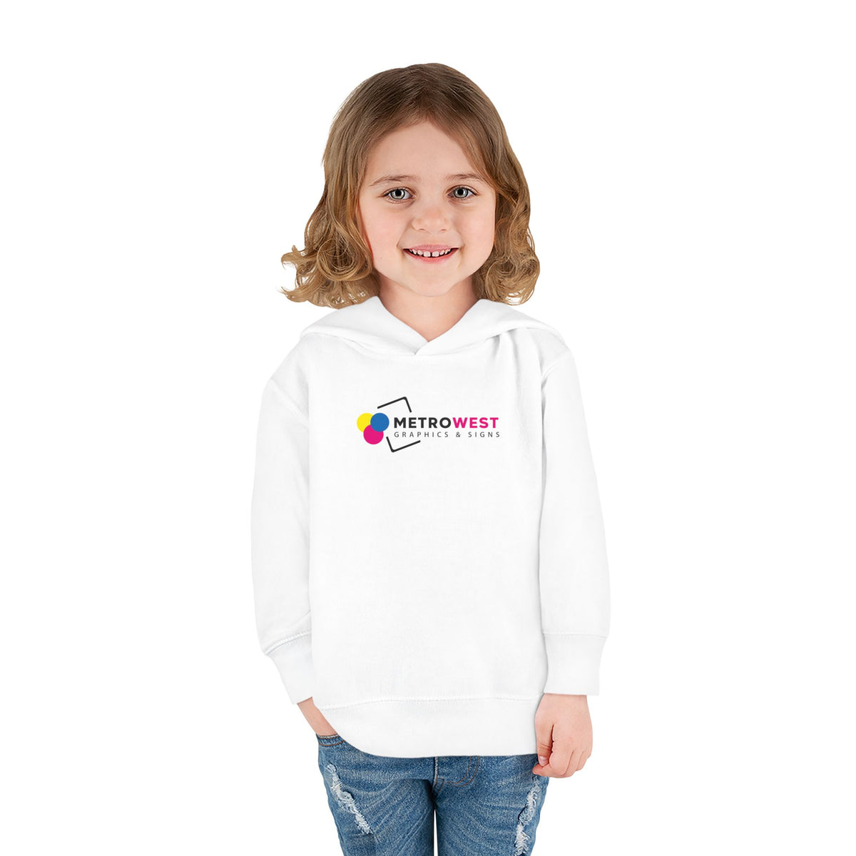 Toddler Pullover Fleece Hoodie - Front + Back