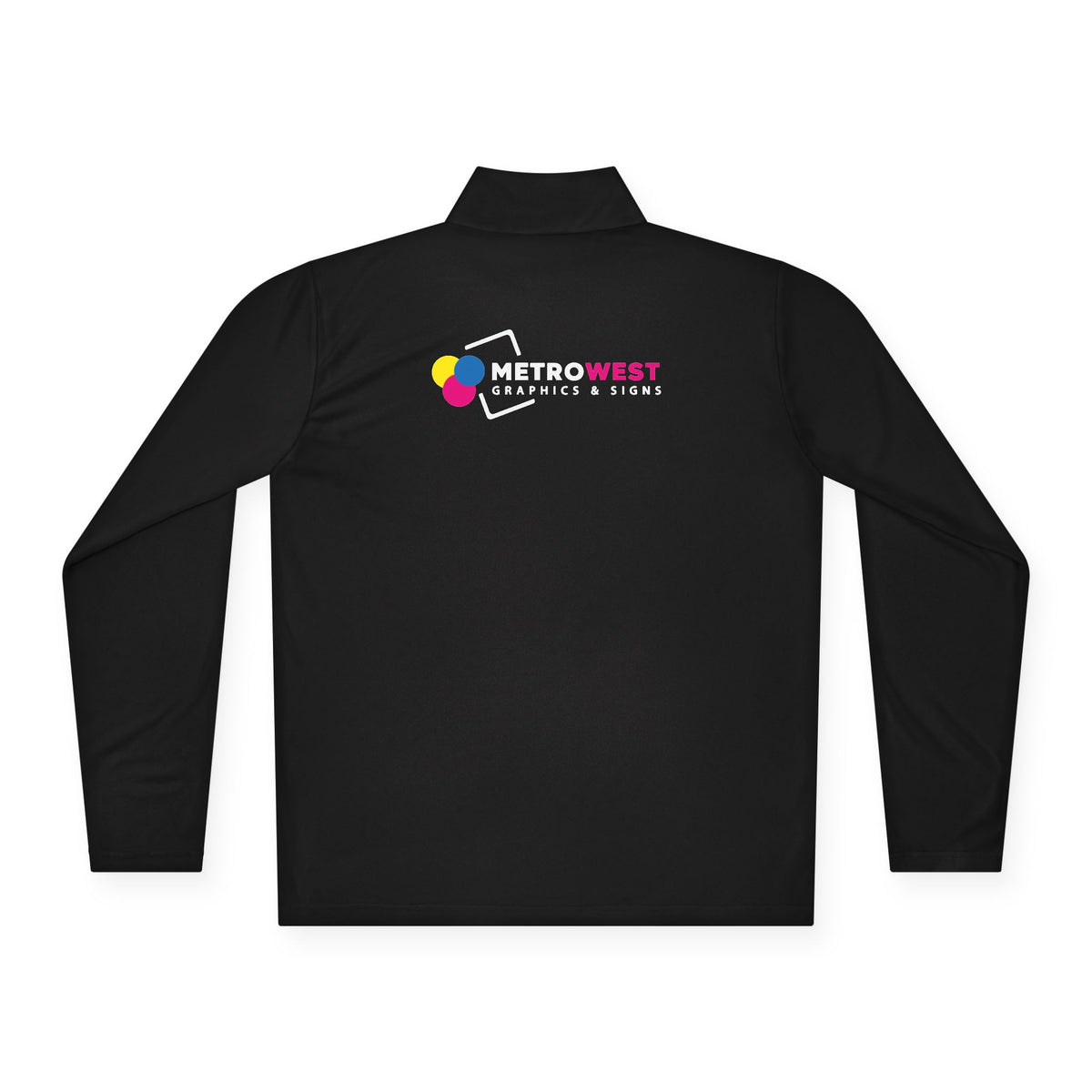 Unisex Quarter-Zip Pullover Sport-Tek ST357 - Front + Back