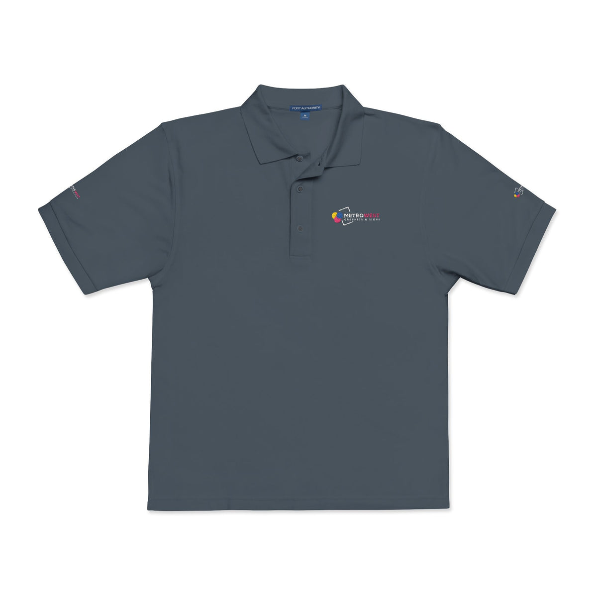 Unisex Polo Shirt Port Authority K500 Embroidery - Front + Sleeves