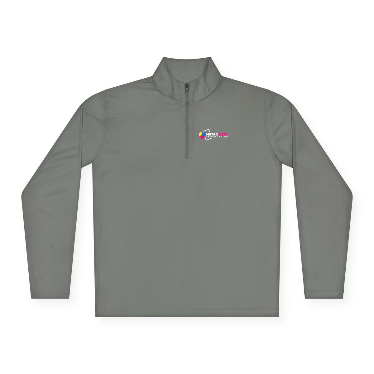Unisex Quarter-Zip Pullover Sport-Tek ST357 - Front + Back