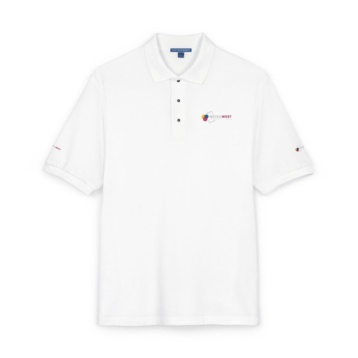 Unisex Polo Shirt Port Authority K500 Embroidery - Front + Sleeves