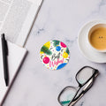 Acrylic ornament with custom printed design