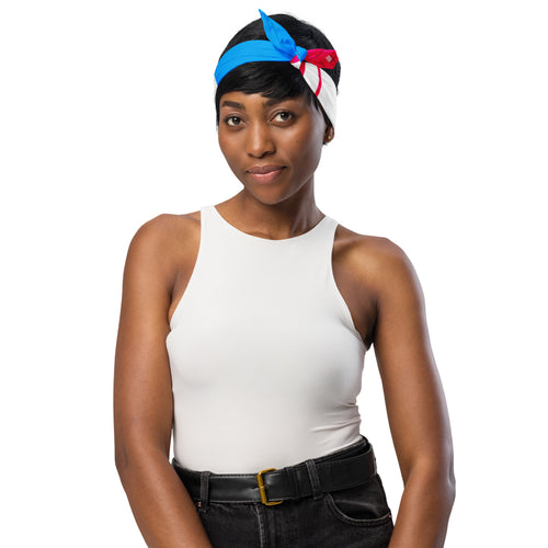 All-over print bandana with custom design