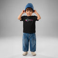 Baby jersey t-shirt with printed design on the front