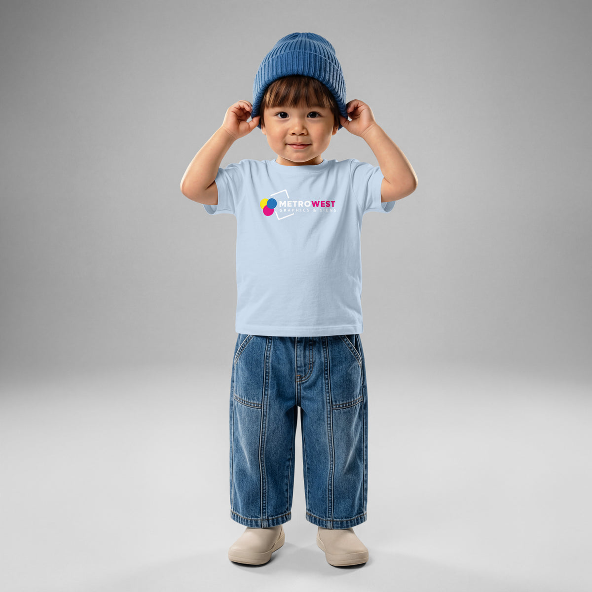 Printed baby jersey tee, view 3