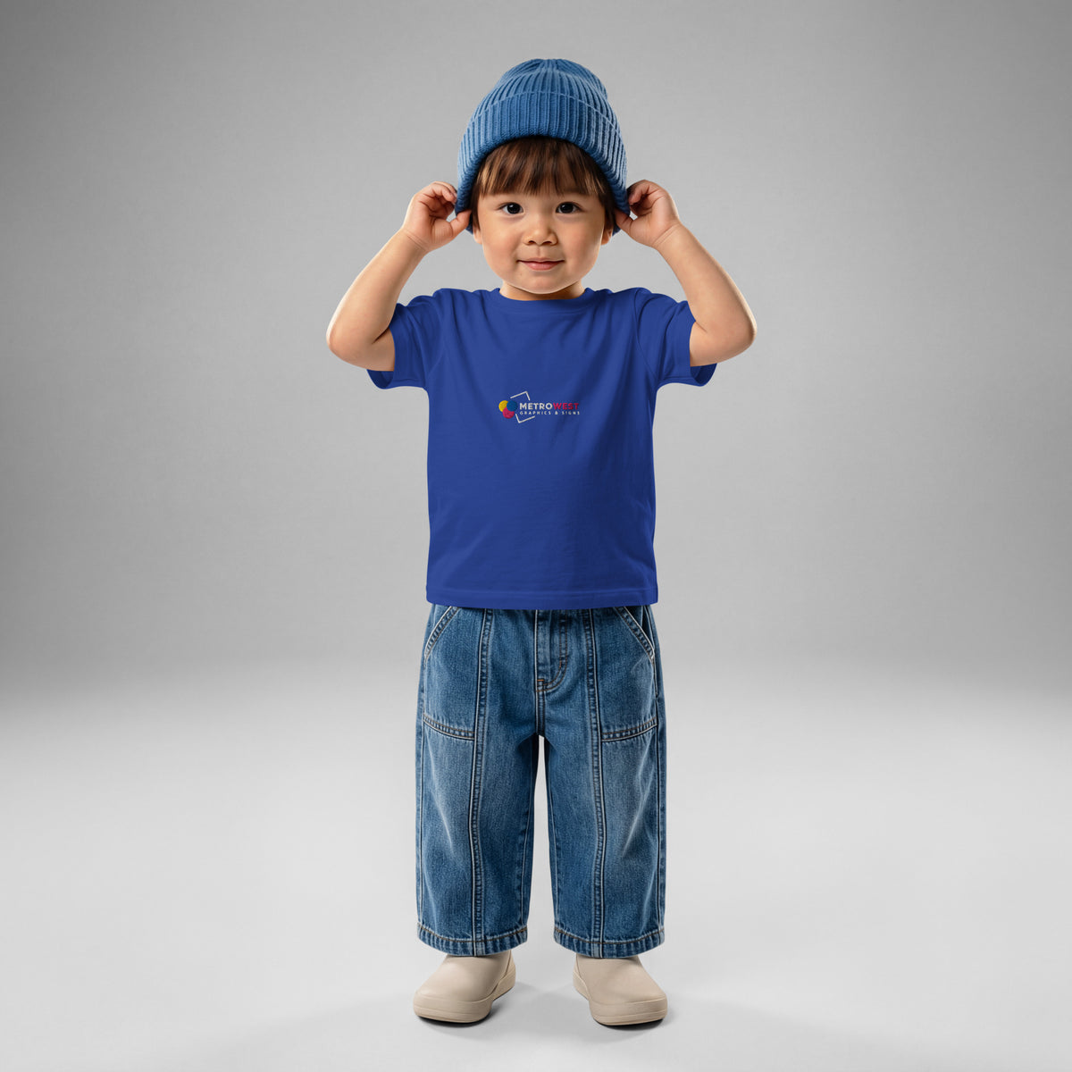 Embroidered baby jersey tee, view 2