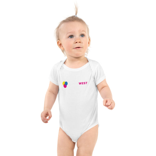 Printed baby bodysuit, view 2