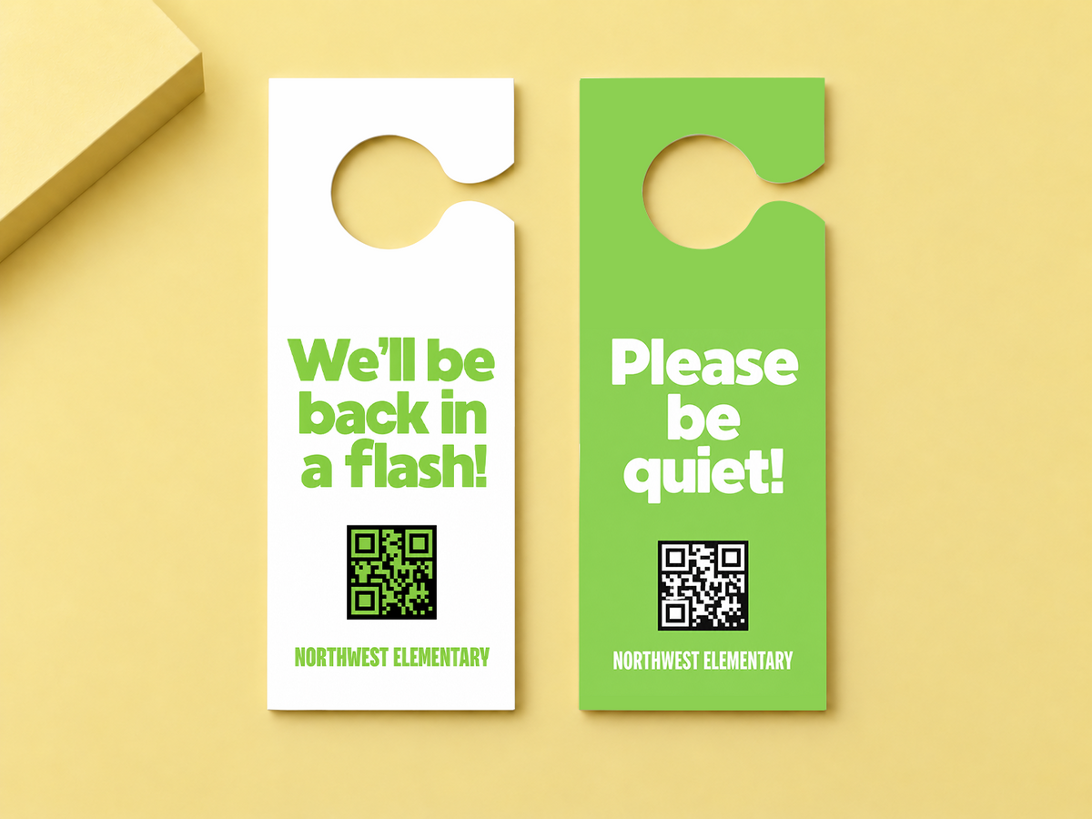 Door Hangers, 3.5 x 8.5 (100lb, Double-Sided)