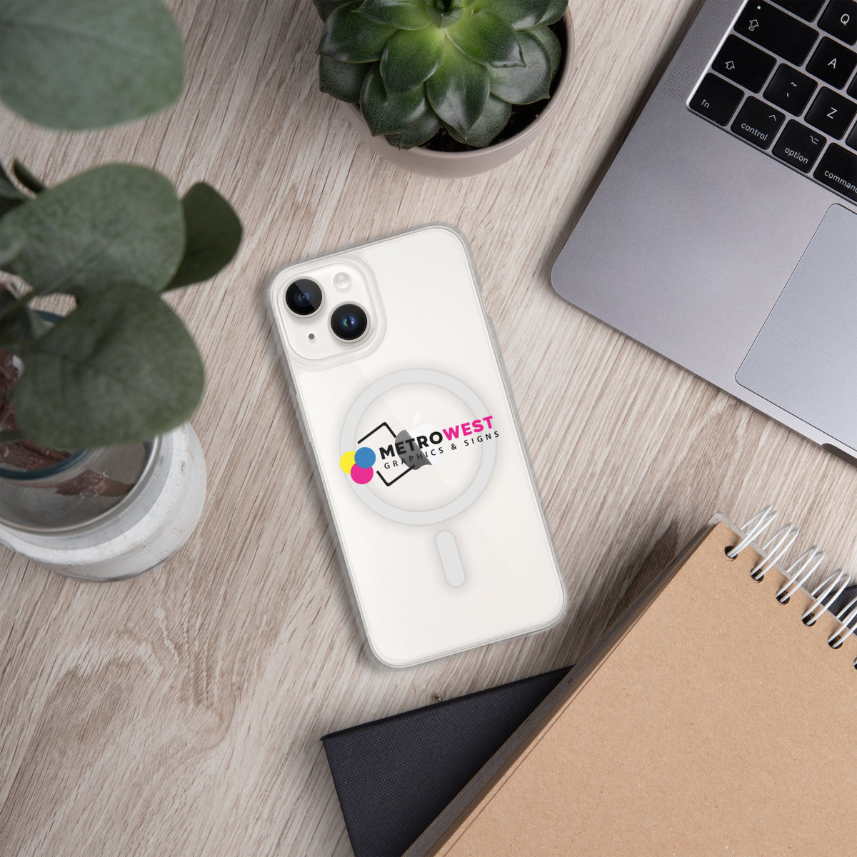 Custom printed clear iPhone case, view 4