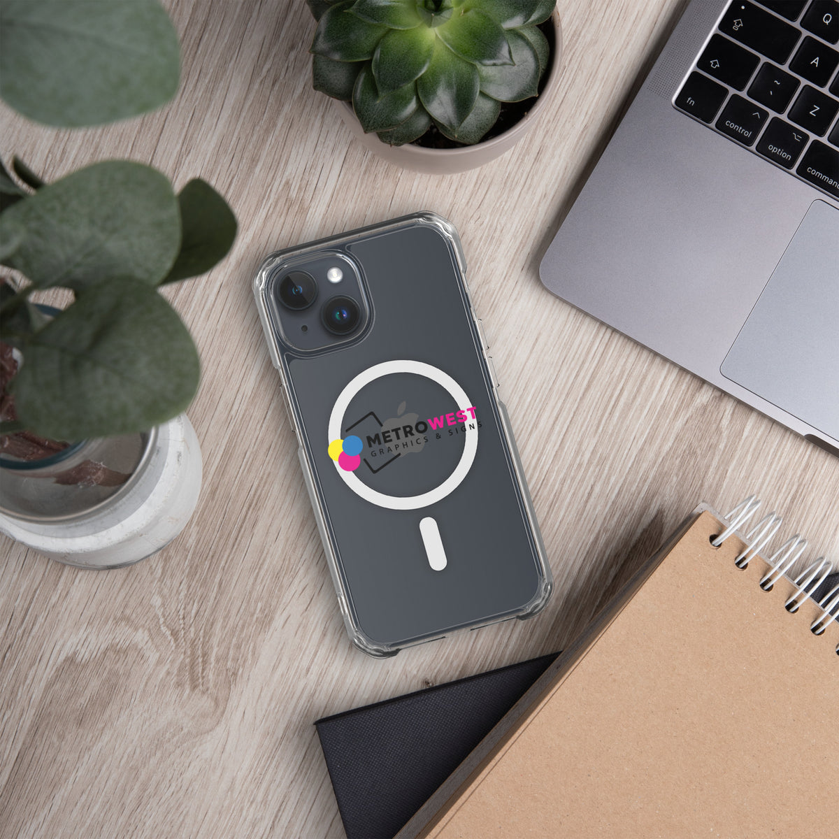 Custom printed clear iPhone case, view 8