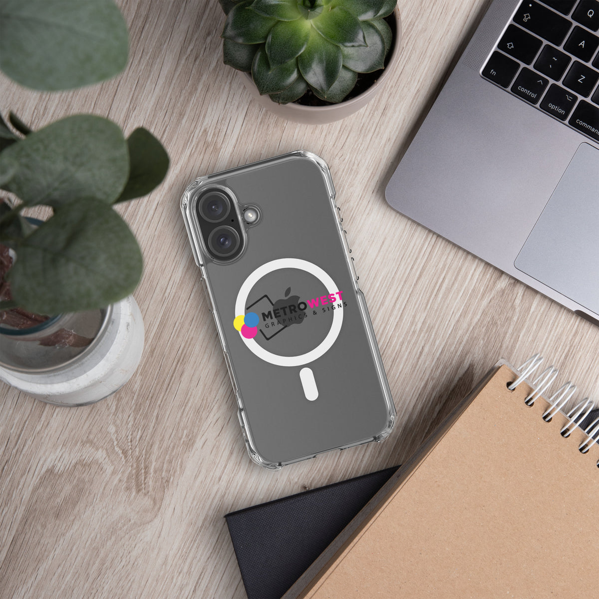 Custom printed clear iPhone case, view 12