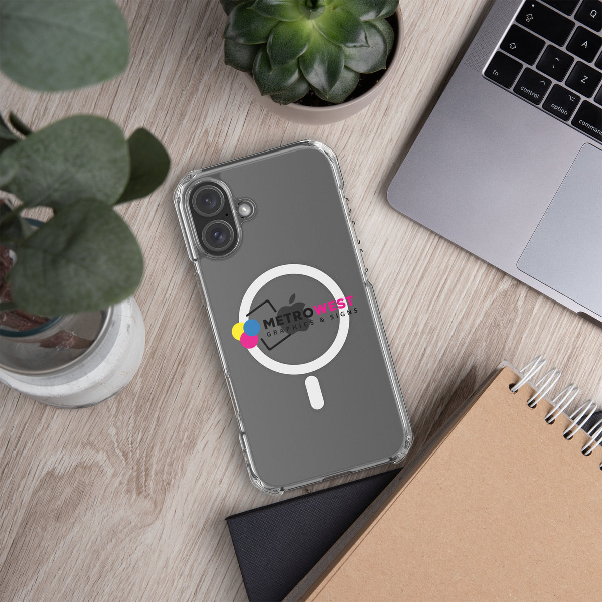 Custom printed clear iPhone case, view 9