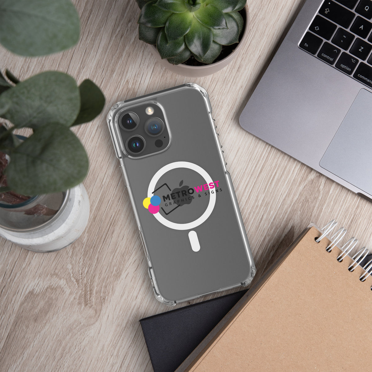 Custom printed clear iPhone case, view 10