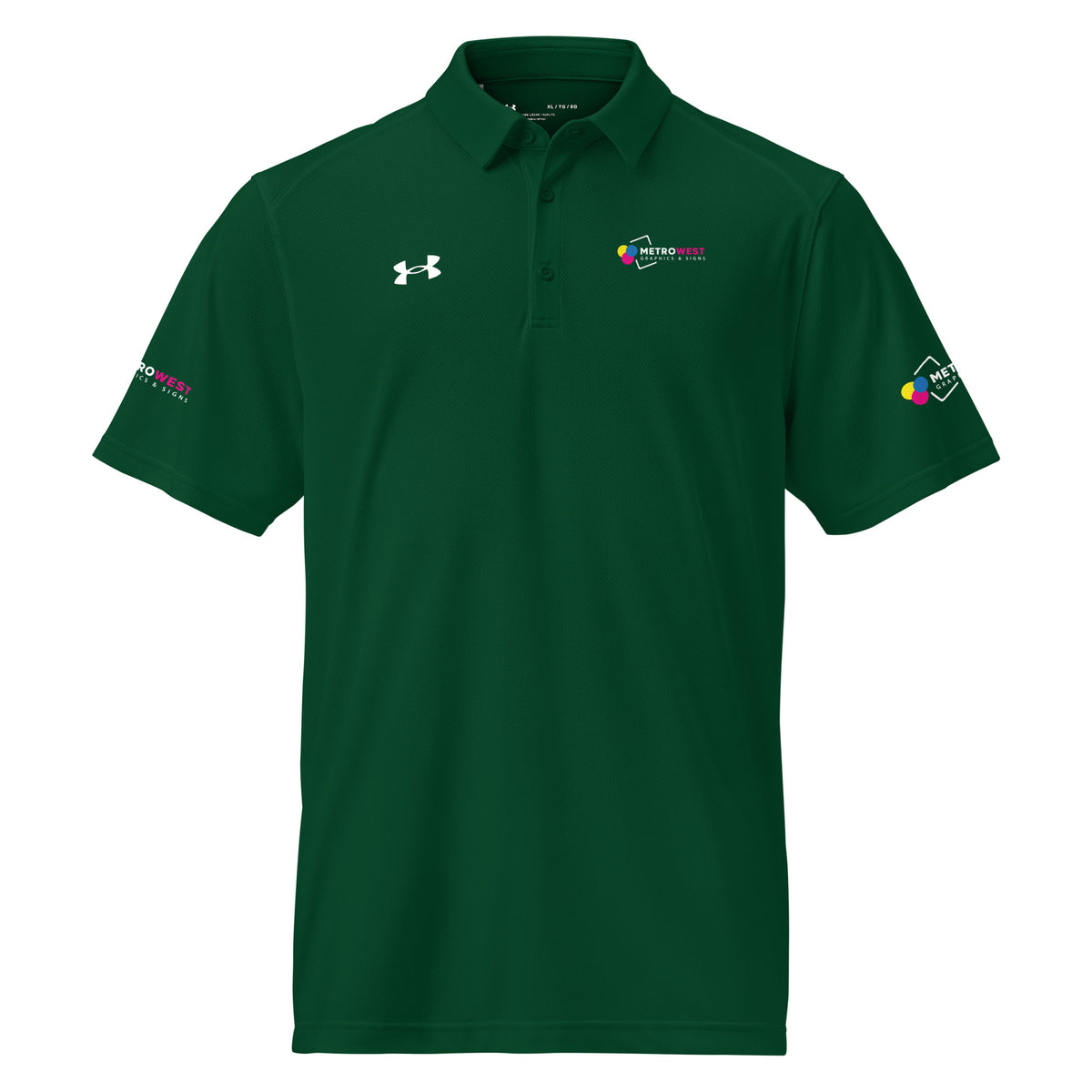 Under Armour polo with full-coverage printing, view 17