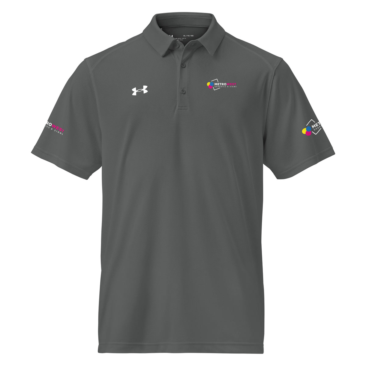 Under Armour polo with full-coverage printing, view 13