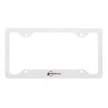 Metal license plate frame with custom printed design