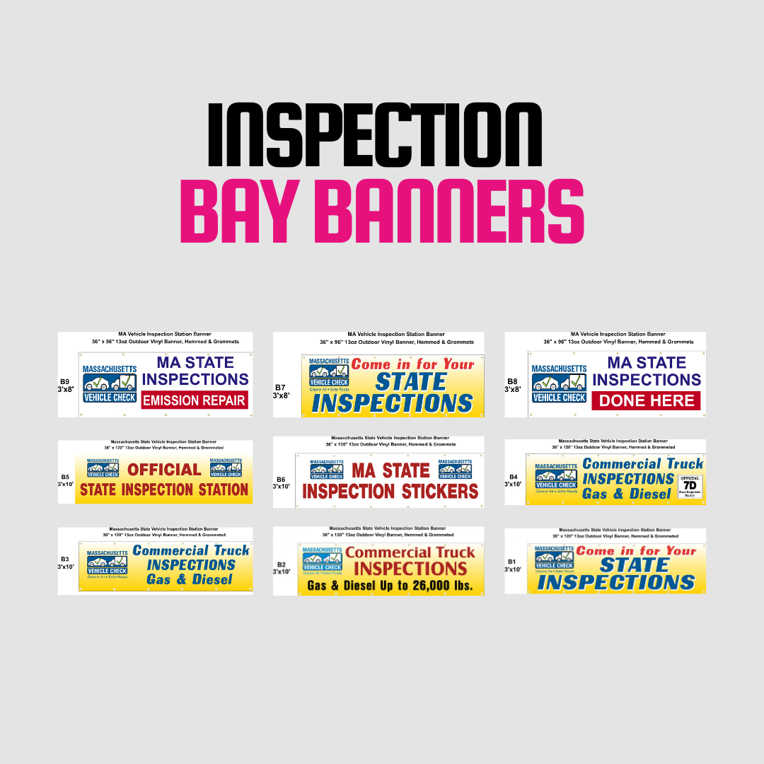 Inspection Bay Banners