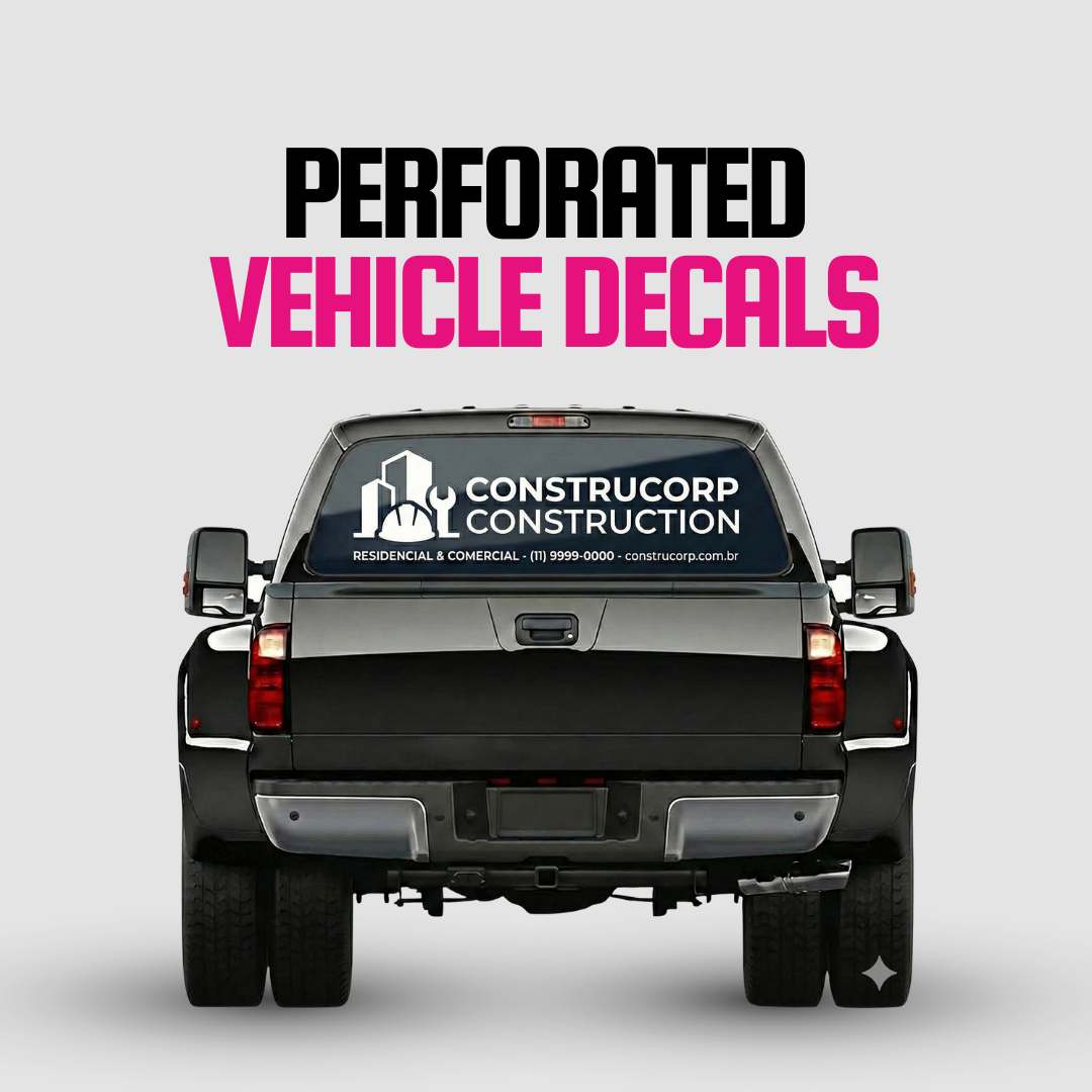 Perforated Vehicle Decals