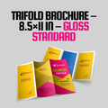 Trifold Brochure – 8.5×11 in – Gloss Standard
