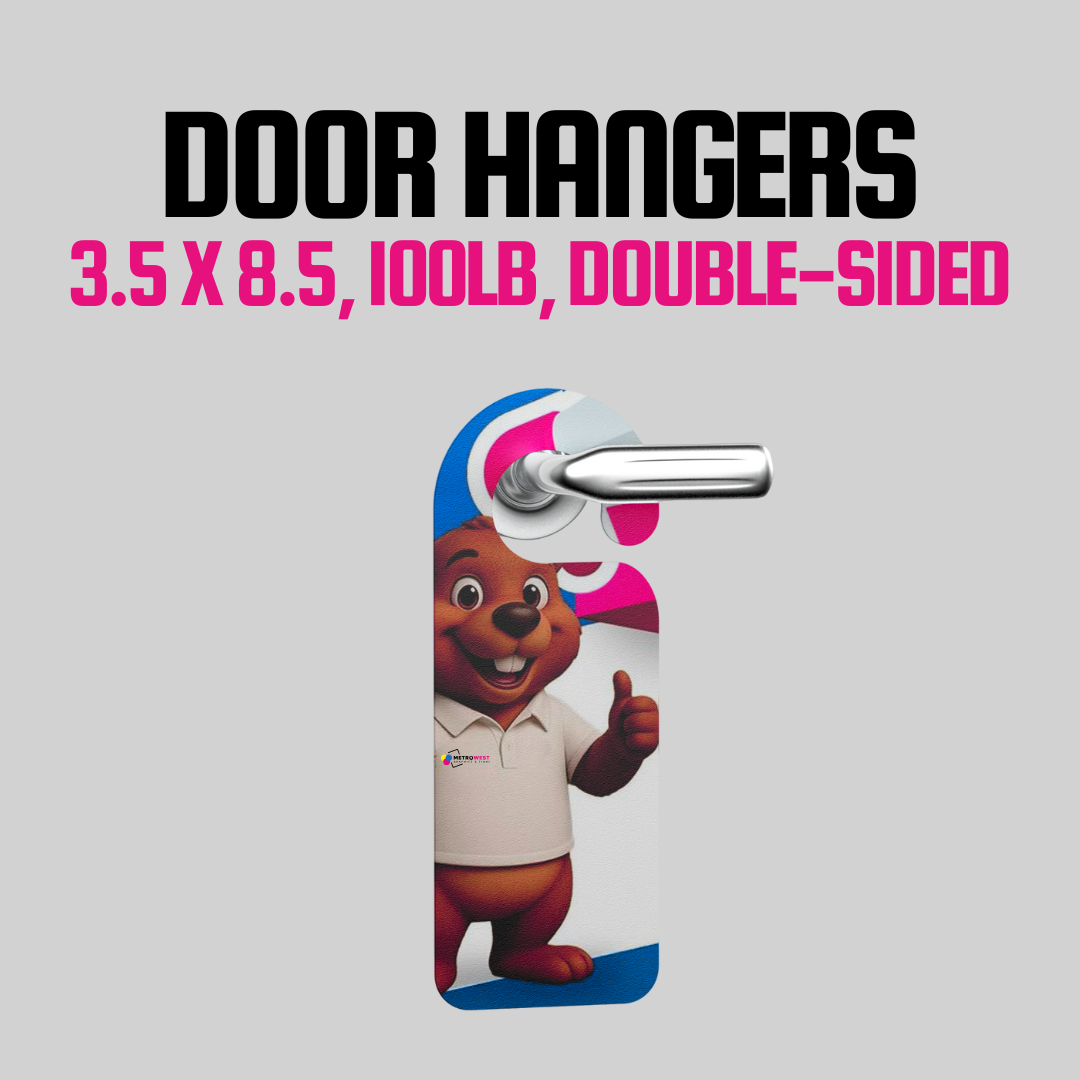 Door Hangers‚ 3.5 x 8.5 (100lb, Double-Sided)