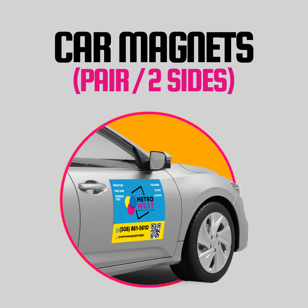 Car Magnets (Pair 2 Sides)