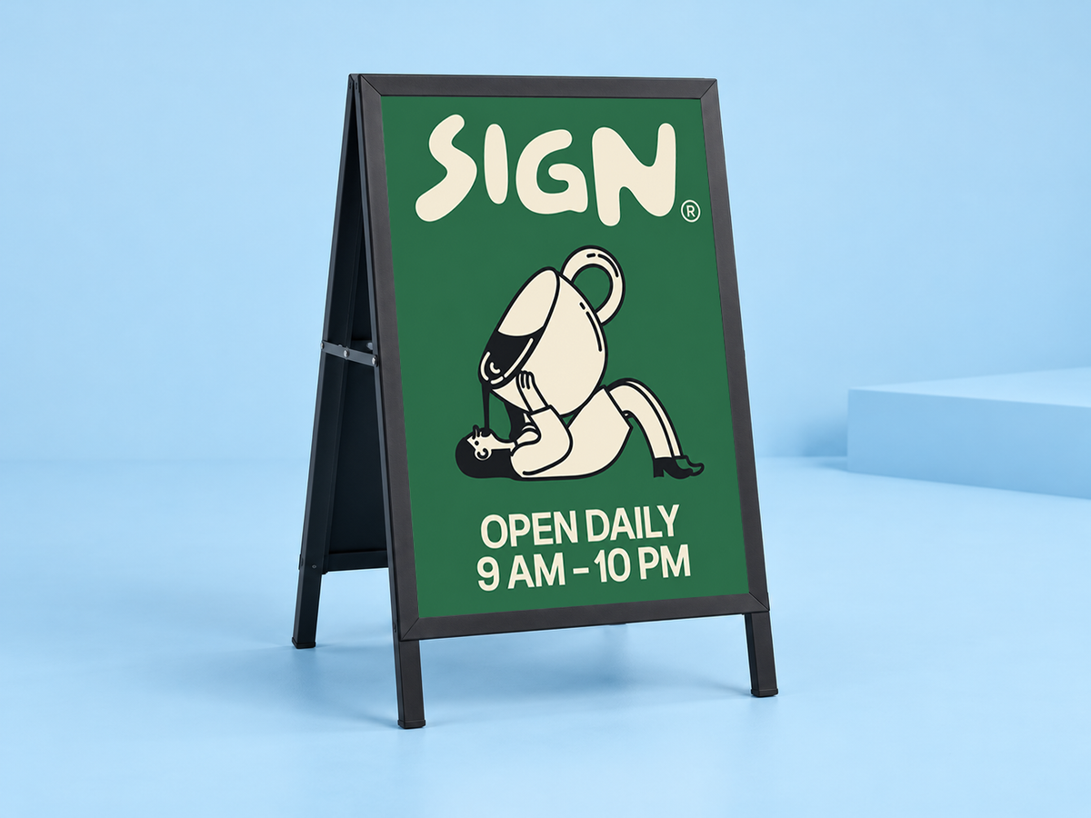 Sidewalk A-Frame Board, 24″ x 36″