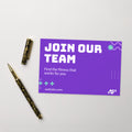 Standard postcard with custom printed design