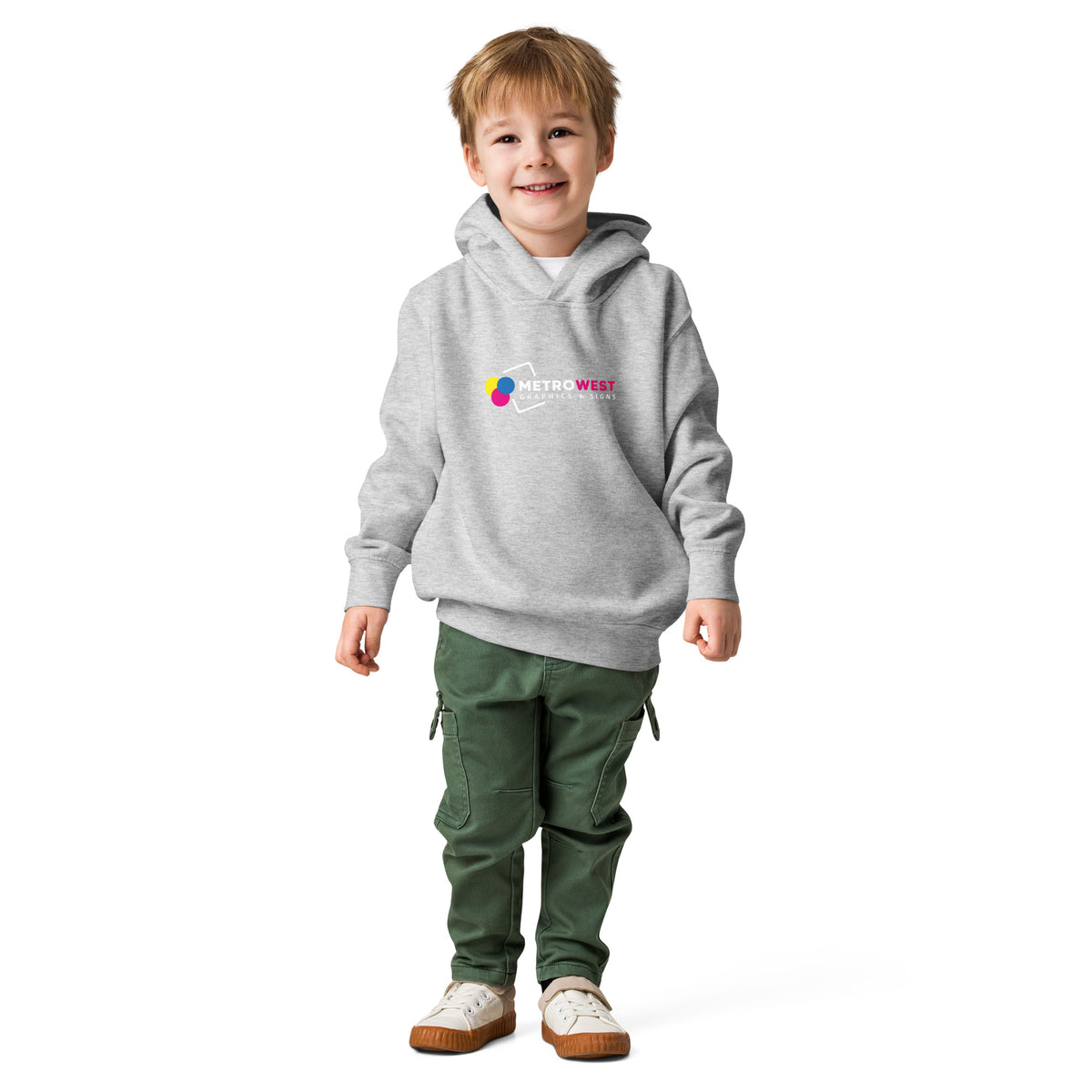Printed toddler pullover hoodie, view 7