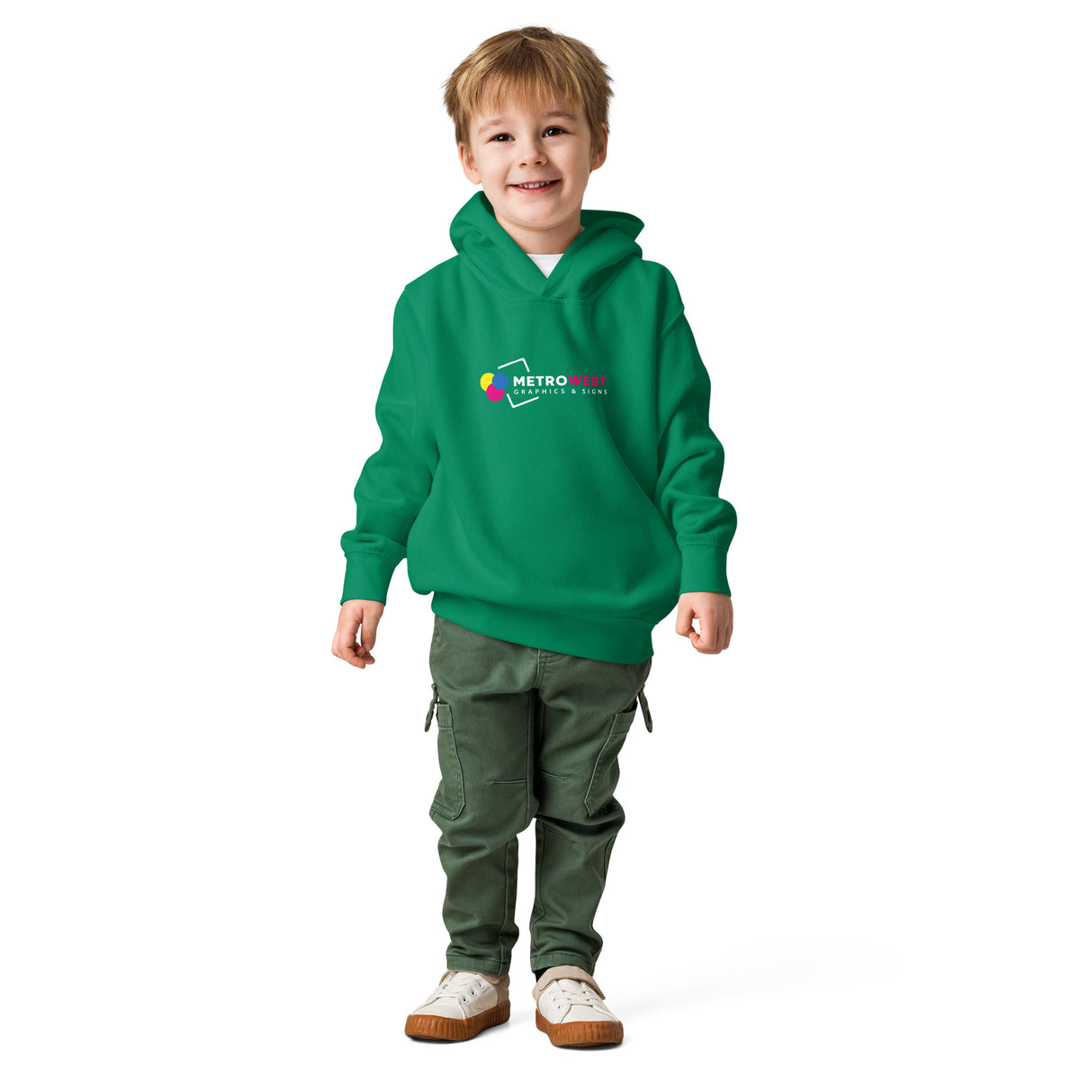 Toddler hoodie printed front and back, view 5