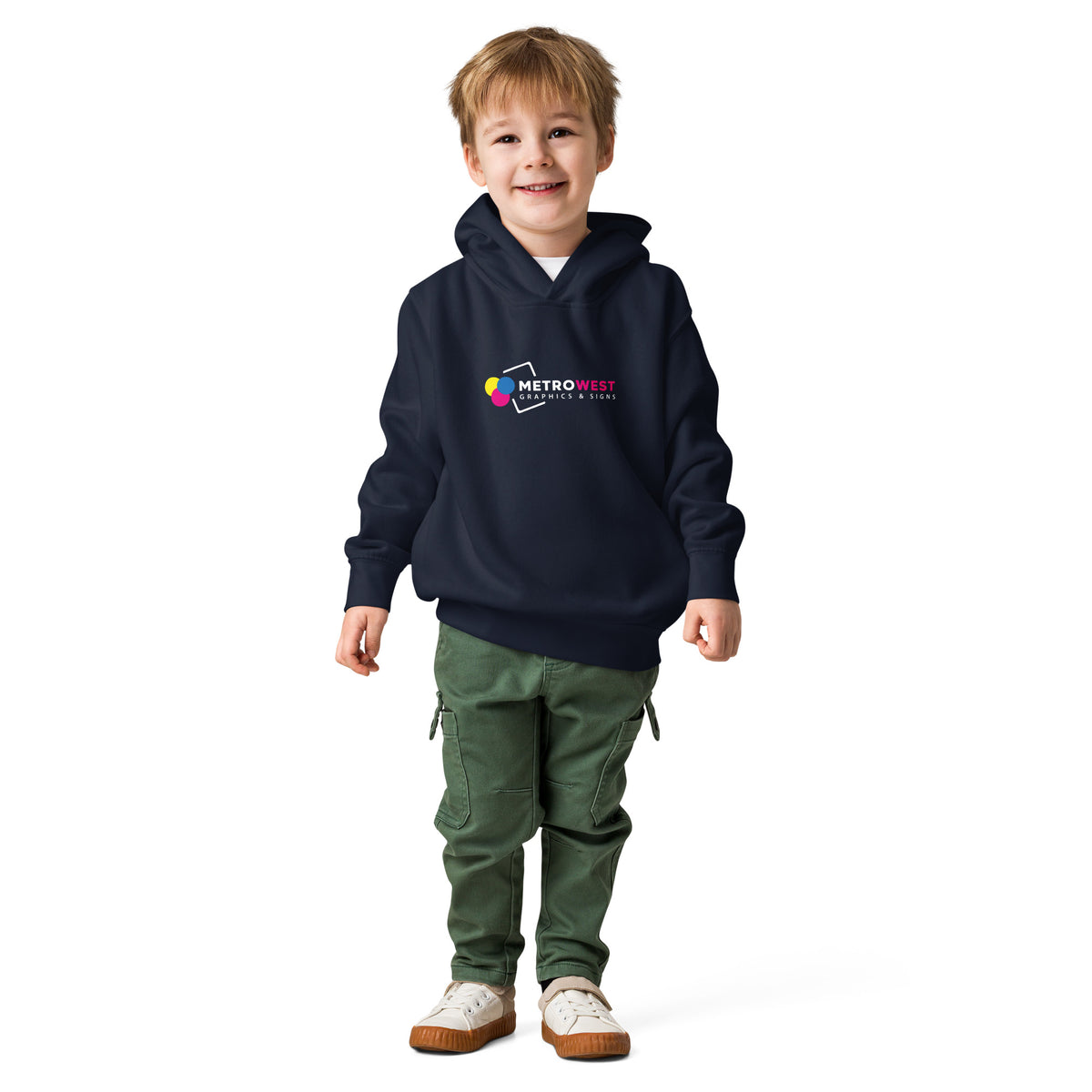 Printed toddler pullover hoodie, view 2