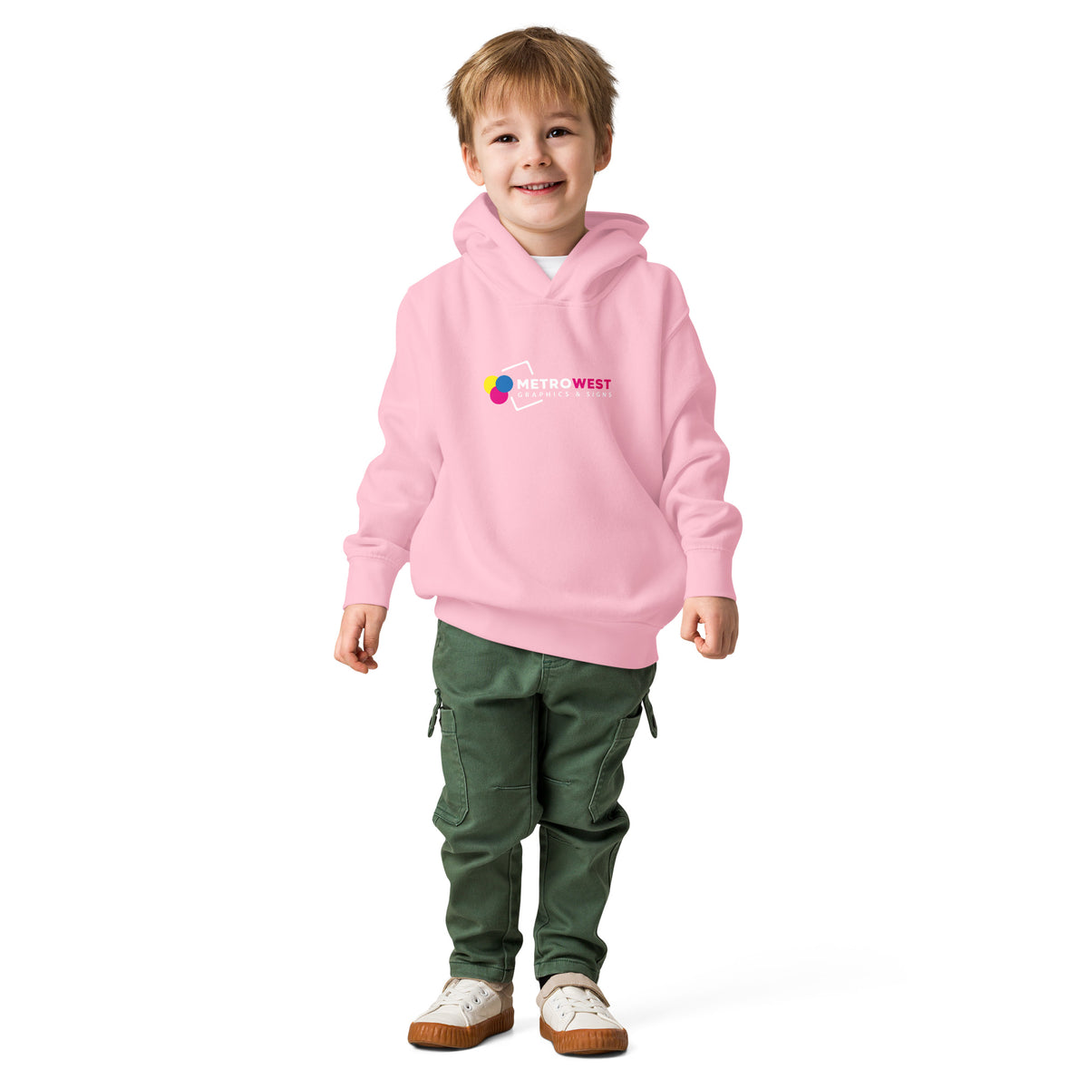 Toddler hoodie printed front and back, view 8
