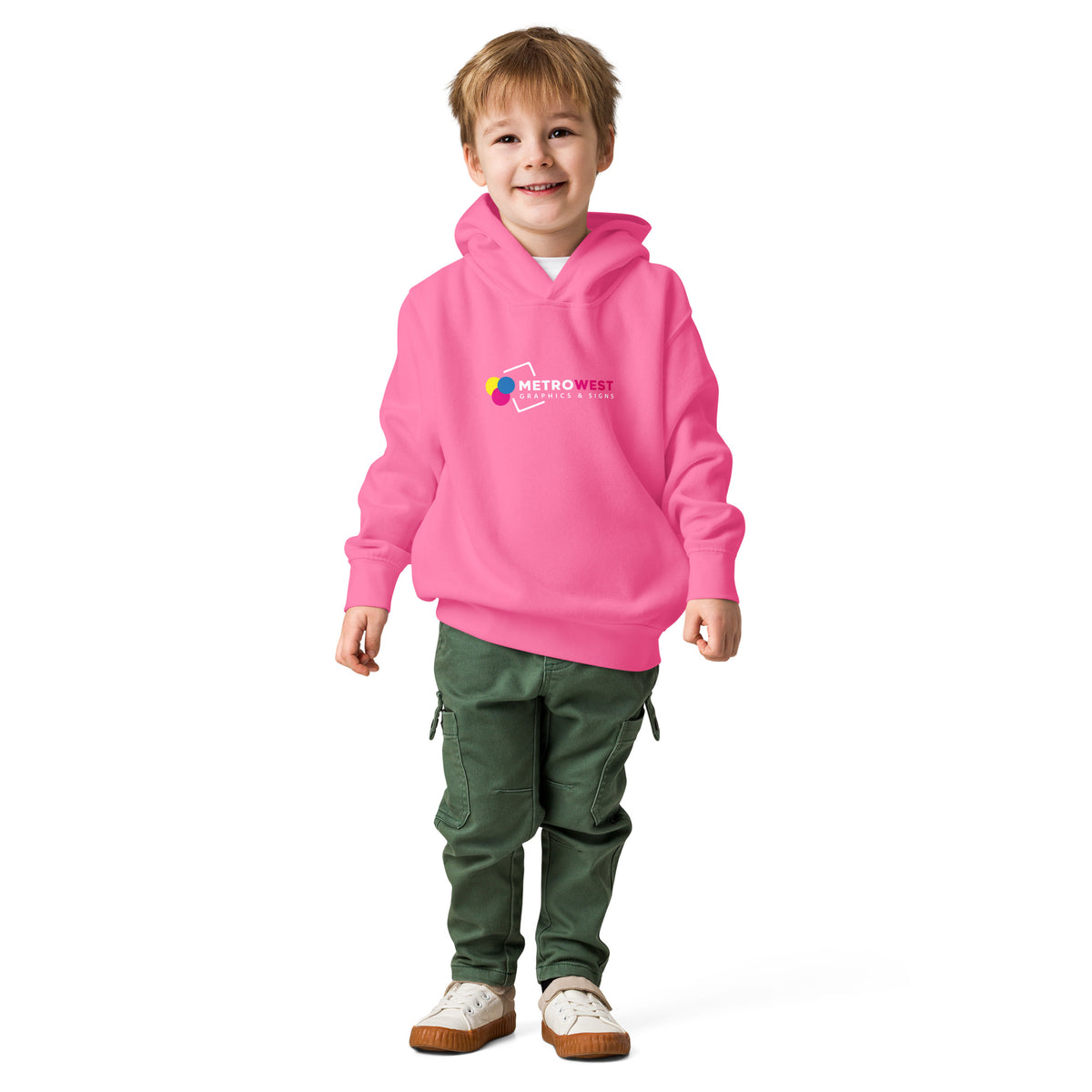 Toddler hoodie printed front and back, view 6