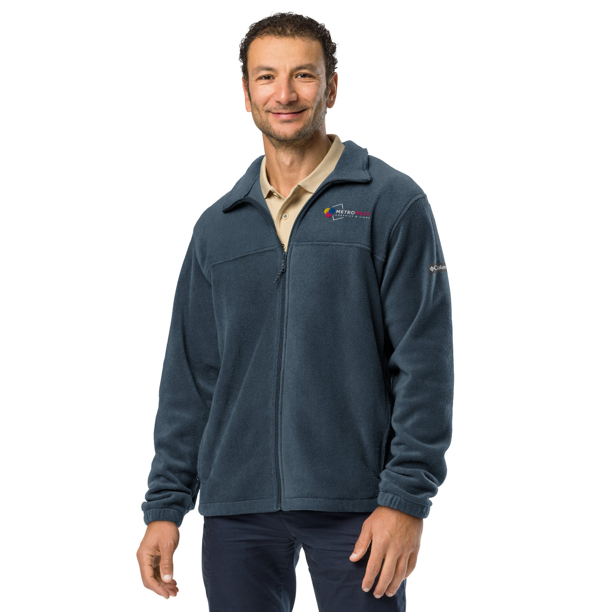 Printed Columbia fleece jacket, view 2