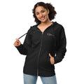 Embroidered fleece zip hoodie for staff uniforms, view 4