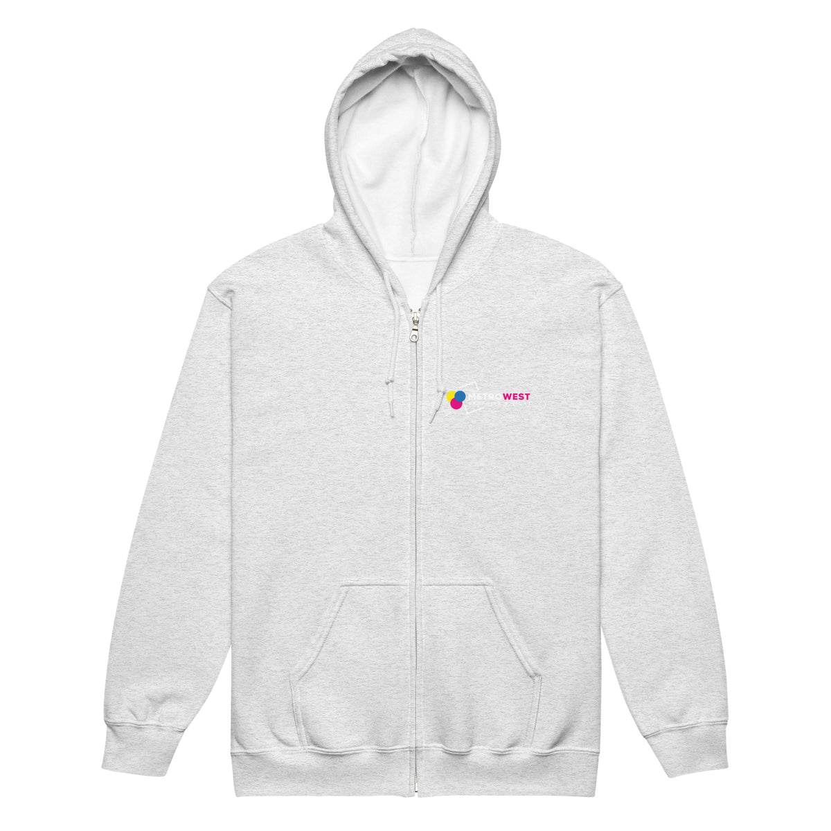 Printed heavy blend zip hoodie for company apparel, view 12