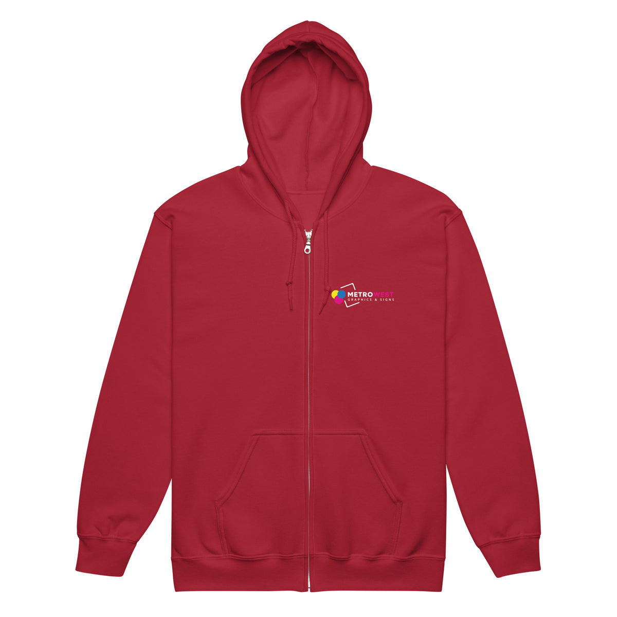 Printed heavy blend zip hoodie for company apparel, view 6